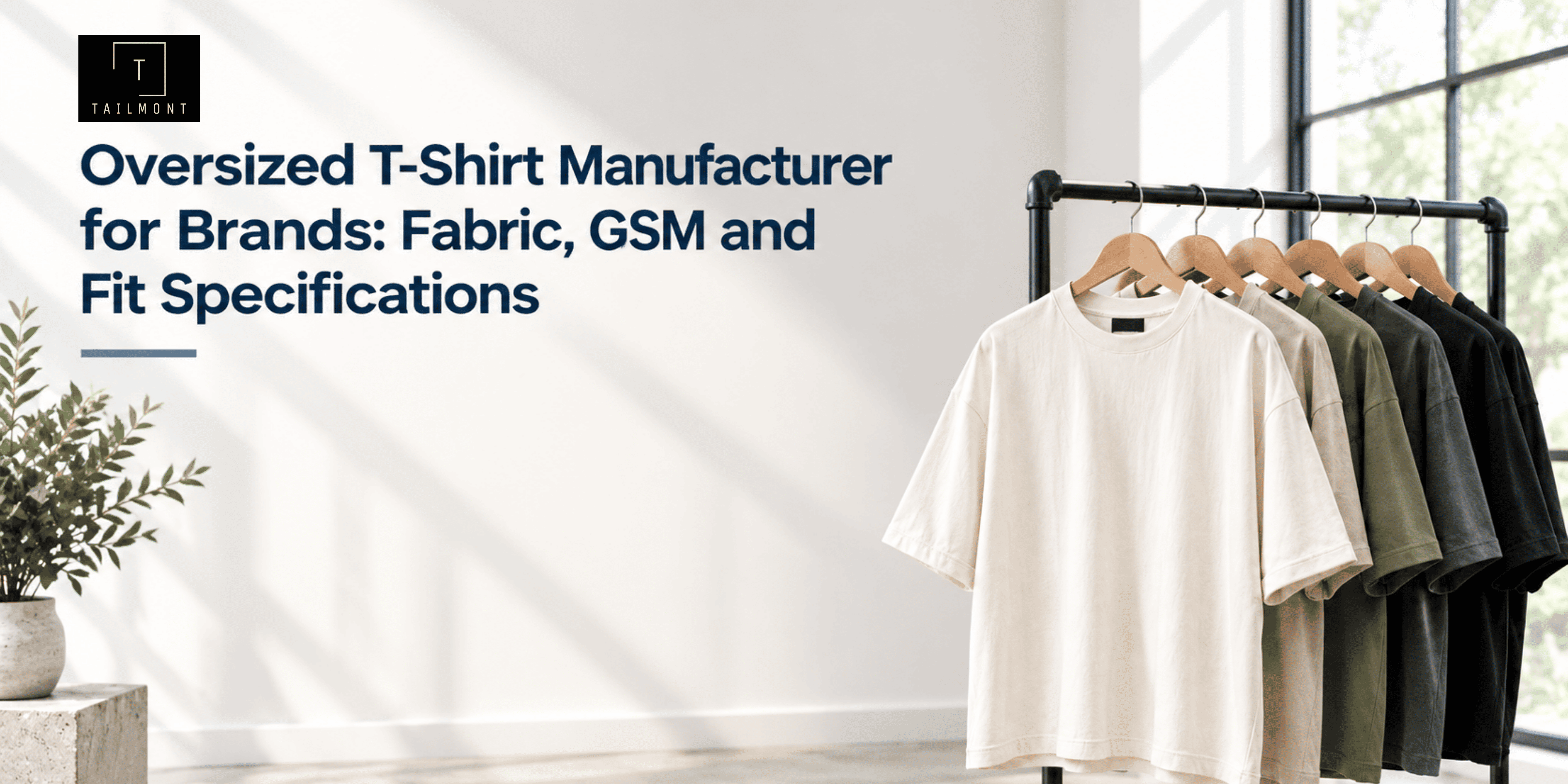 Oversized T-Shirt Manufacturer for Brands: Fabric, GSM and Fit Specifications