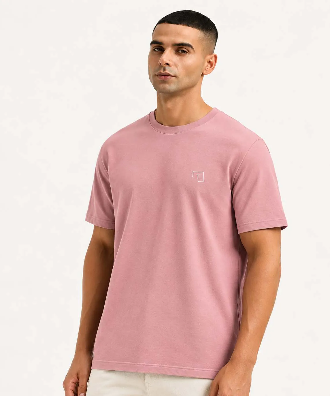 Men's Solid Crew Neck T-shirt