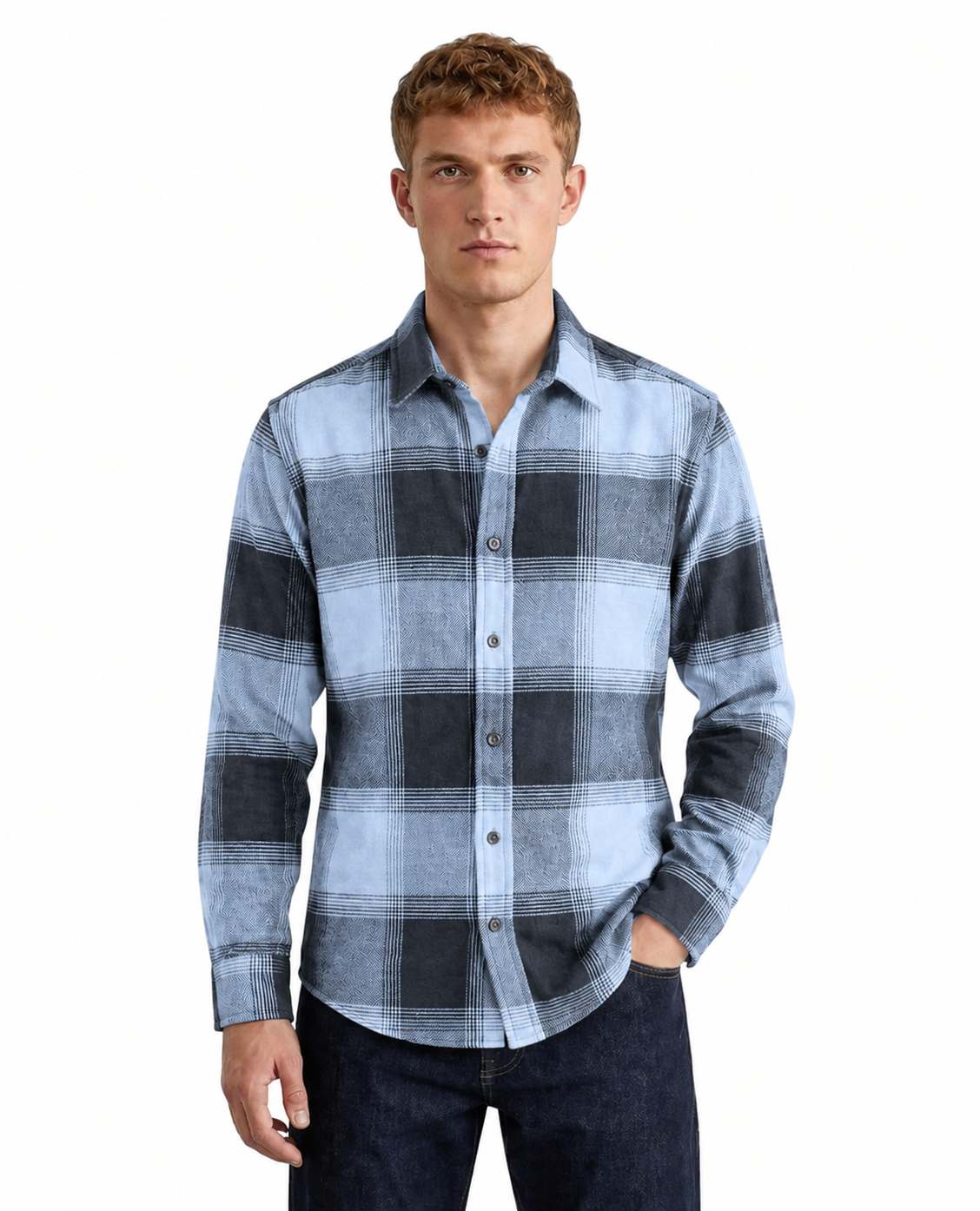 Tailmont Premium Men's Checked Shirt